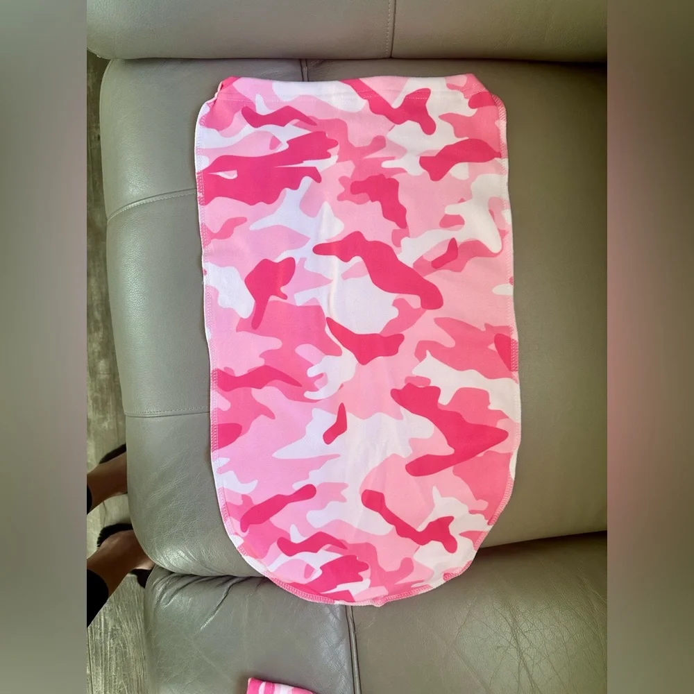 Hot Pink Camouflage Infant Swaddle and Hat Set - Brand new!